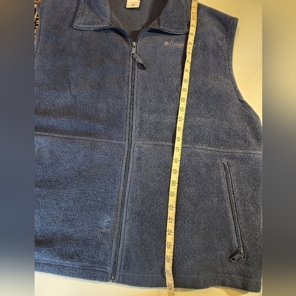 Columbia Men's Navy Blue Full Zip Fleece Vest XXL - Picture 8 of 10